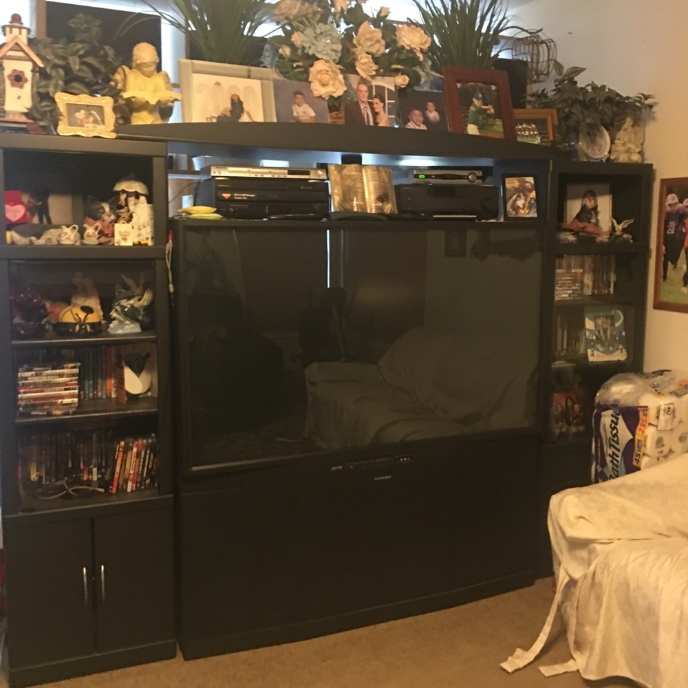 Black entertainment center